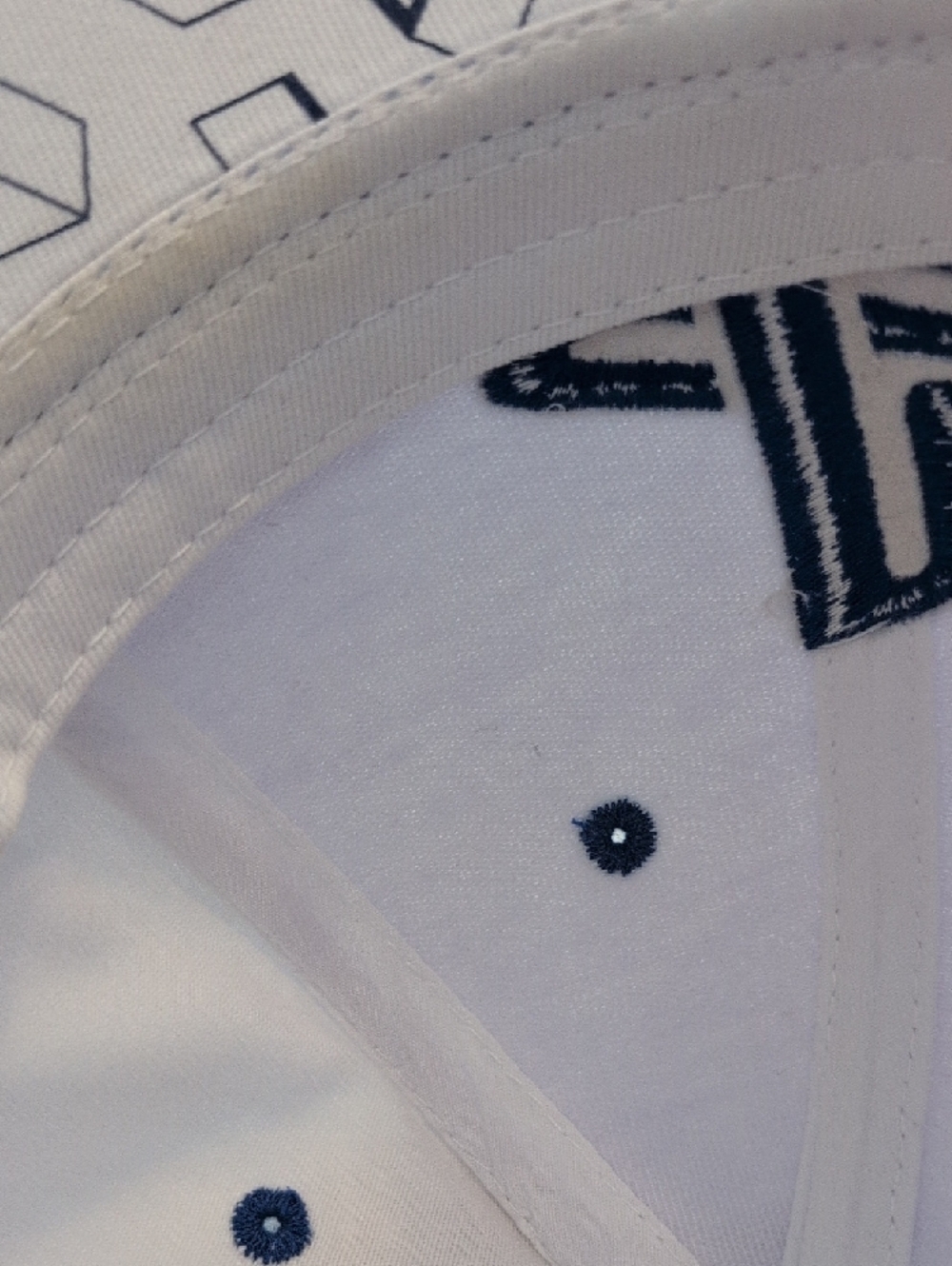 PlayStation White Baseball Cap with Navy Logo - Picture 4 of 5